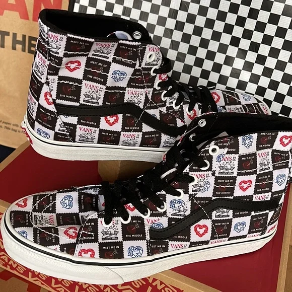 Vans Sk8-Hi Tapered Love Letters Black/True White Men’s sneakers - Picture 11 of 16